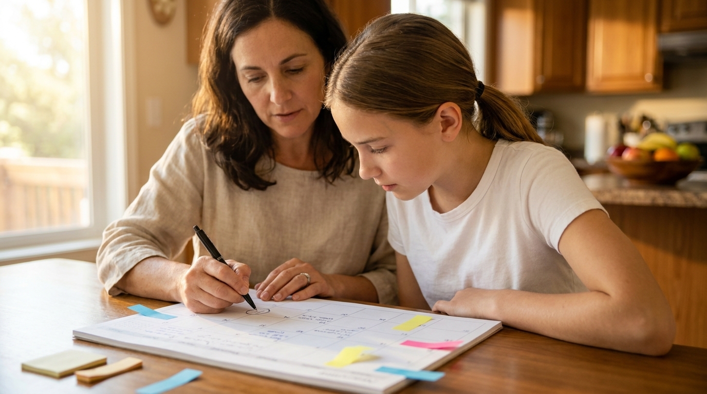 Placeholder — navigating the senior-year college application timeline